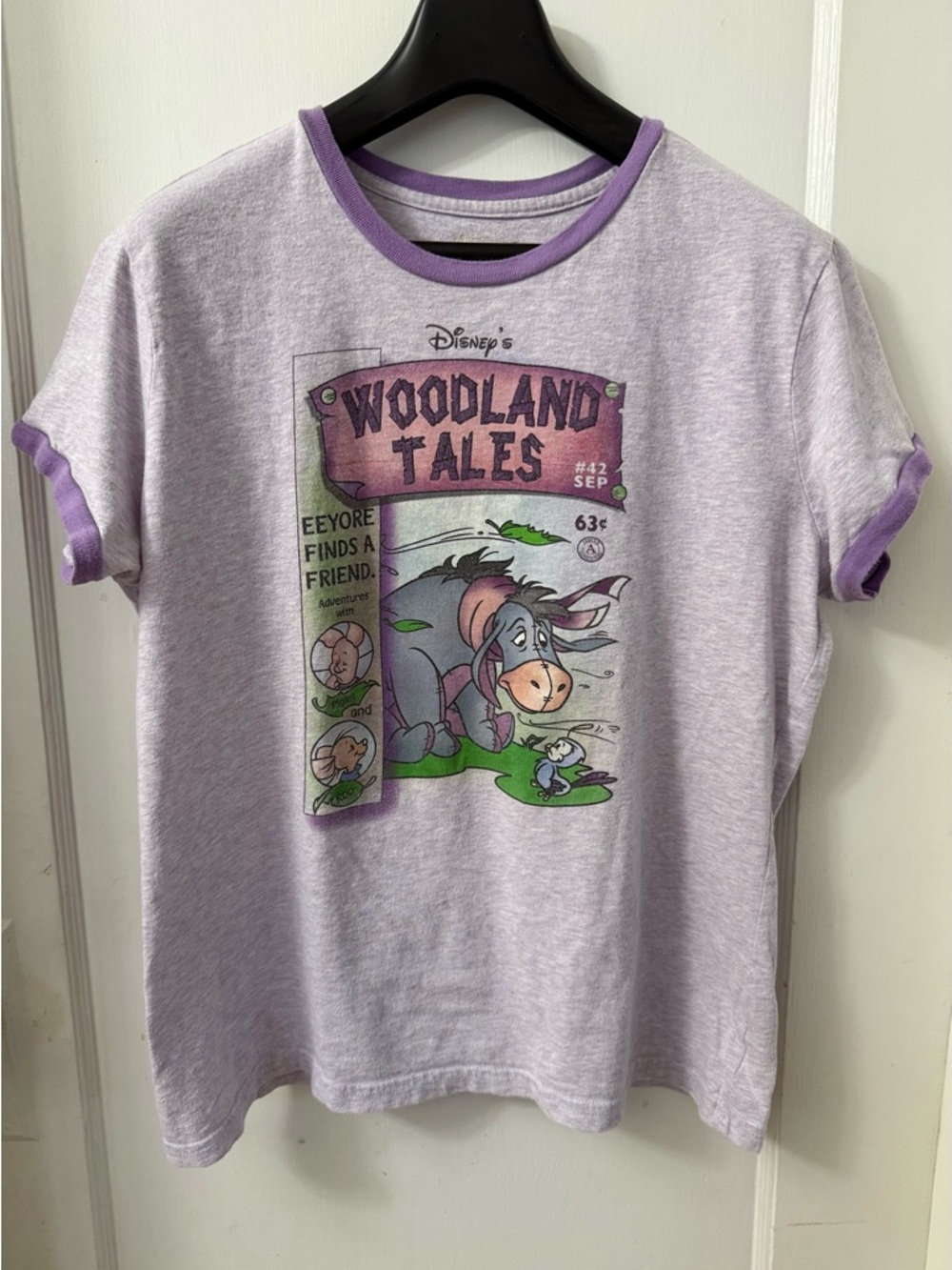 VINTAGE RARE DISNEY STUDIO COLLECTION  GRAPHIC T - EEYORE FINDS A FRIEND